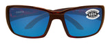 Costa Del Mar Blackfin Tortoise Frame Blue Mirror 580G Glass Polarized Lens