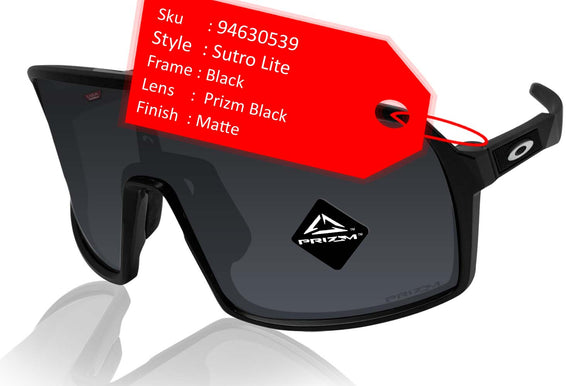 Oakley Sutro Lite Matte Black Frame Prizm Lens Sunglasses