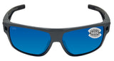 Costa Del Mar Diego Gray Blue Mirror 580 Glass Lens Sunglasses