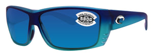 Costa Del Mar Cat Cay Caribbean Fade Frame Blue  580 Glass lens New