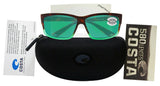 Costa Del Mar Cut Tortuga Fade Frame Green Mirror 580G Glass Polarized Lens