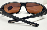 Costa Del Mar TUNA ALLEY PRO sunglasses BLACK frame Green mirror glass 580G lens