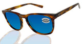 Costa Del Mar Sullivan Matte Tortoise Blue Mirror 580 Glass Polarized Lens Sunglasses