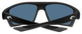 Costa Del Mar Bloke Black Gray Frame Blue Mirror 580P Plastic Polarized Lens