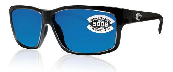 Costa Del Mar Cut Squall Frame Blue Mirror 580G Glass Polarized Lens