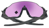 Oakley Flight Jacket Matte Steel Prizm Road Jade Lens Sunglasses