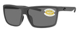 Costa Del Mar Rinconcito Matte Frame Gray 580 Plastic Polarized Sunglasses New - Matte Gray / Gray Lens