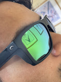 Costa Del Mar Lido sunglasses matte black frame green 580 glass lens