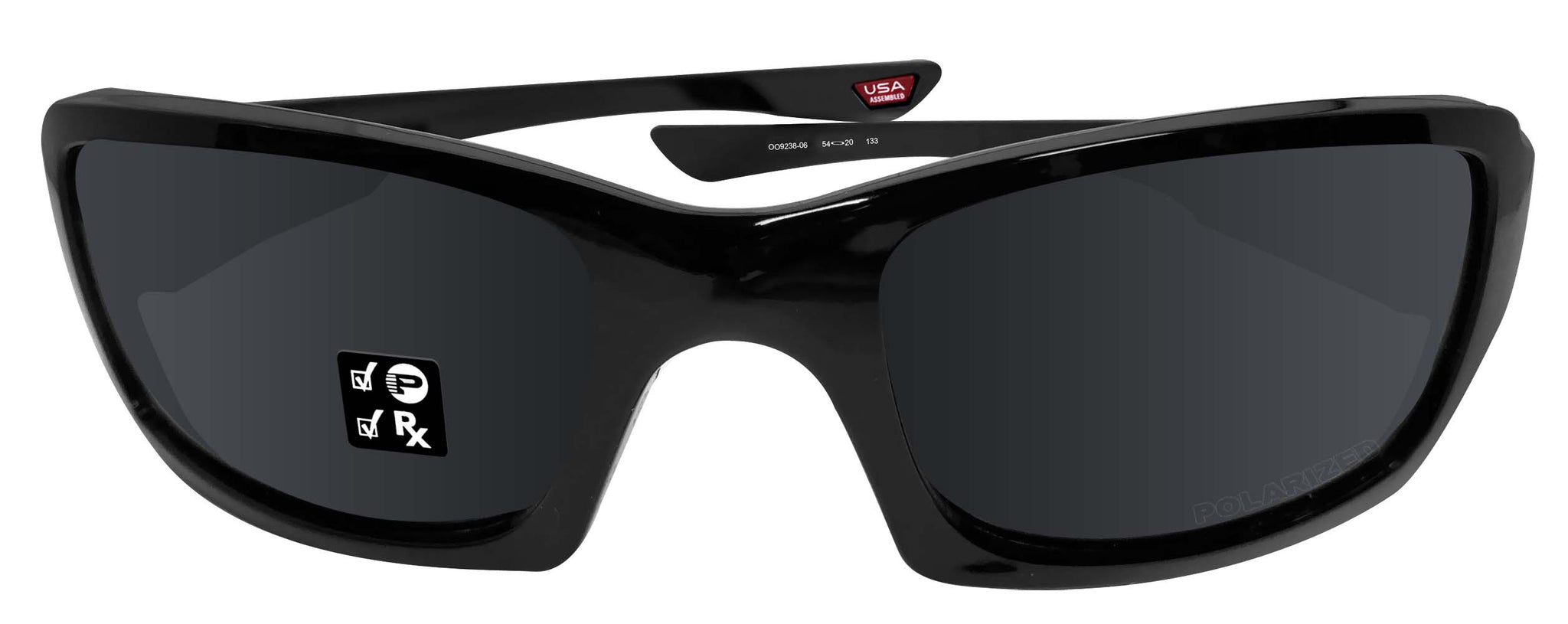 Oakley Fives Squared Polished Black Iridium Polarized Lens