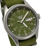 Seiko 5 Sports SRPG33 Green Day Date Dial Nylon Band Watch New