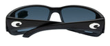 Costa Del Mar Blackfin Matte Black Frame Blue Mirror 580 Plastic Polarized Lens Sunglasses