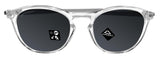Oakley Pitchman R Polished Clear Frame Prizm Black Lens Sunglasses 0OO9439