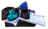 Oakley Thinlink Dark Grey Frame Sapphire Iridium Lens Authentic Sunglasses New