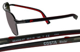 Costa Del Mar Wader Dark Gunmetal Frame Gray 580 Plastic Polarized Lens