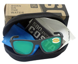 Costa Del Mar Tico Matte Gray Frame Green Mirror 580 Plastic Polarized Lens