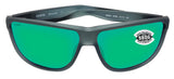 Costa Del Mar Rincondo Smoke Crystal Green Mirror 580 Glass Lens Sunglasses