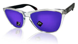 Oakley Frokgskins 35th sunglasses polished clear Violet Prizm Lens OO9444-05578