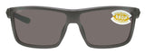 Costa Del Mar Rinconcito Matte Frame Gray 580 Plastic Polarized Sunglasses New - Matte Gray / Gray Lens