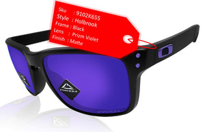 Oakley Holbrook Matte Black Prizm Violet Lens Sunglasses