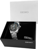 Seiko Prospex Padi SNE575 Solar Diver Black Date Dial Silver Steel Bracelet Watch