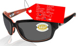 Costa Del Mar Isabela Black Coral Gray 580 Plastic Polarized Lens Sunglasses