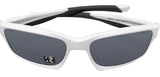 Oakley Chainlink Sunglasses Matte White frame Grey Polarized Lens