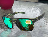Costa Del Mar Spearo Xl Reef Green Mirror 580 Plastic Lens Sunglasses