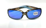 Costa Del Mar women sunglasses Gannet Wahoo Blue Mirror 580G Glass Lens
