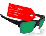 Oakley Thinlink Matte Black Frame Jade Iridium Lens Authentic Sunglasses New 93160963