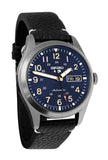 Seiko 5 Sports SRPG39 Automatic Blue Day Date Dial Black Leather Band Watch New