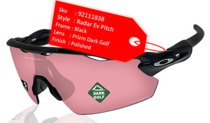 Oakley Radar Ev Pitch Polished Black Prizm Dark Golf Lens Sunglasses