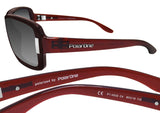 Polarone P1-4002 C4 Burgundy Frame Gray Gradient Polarized Lens Sunglasses New