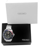 Seiko SRPB99 Samurai Prospex Automatic Black Date Dial Silver Bracelet Watch New
