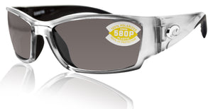 Costa Del Mar Corbina Silver Frame Gray 580P Plastic Polarized Lens