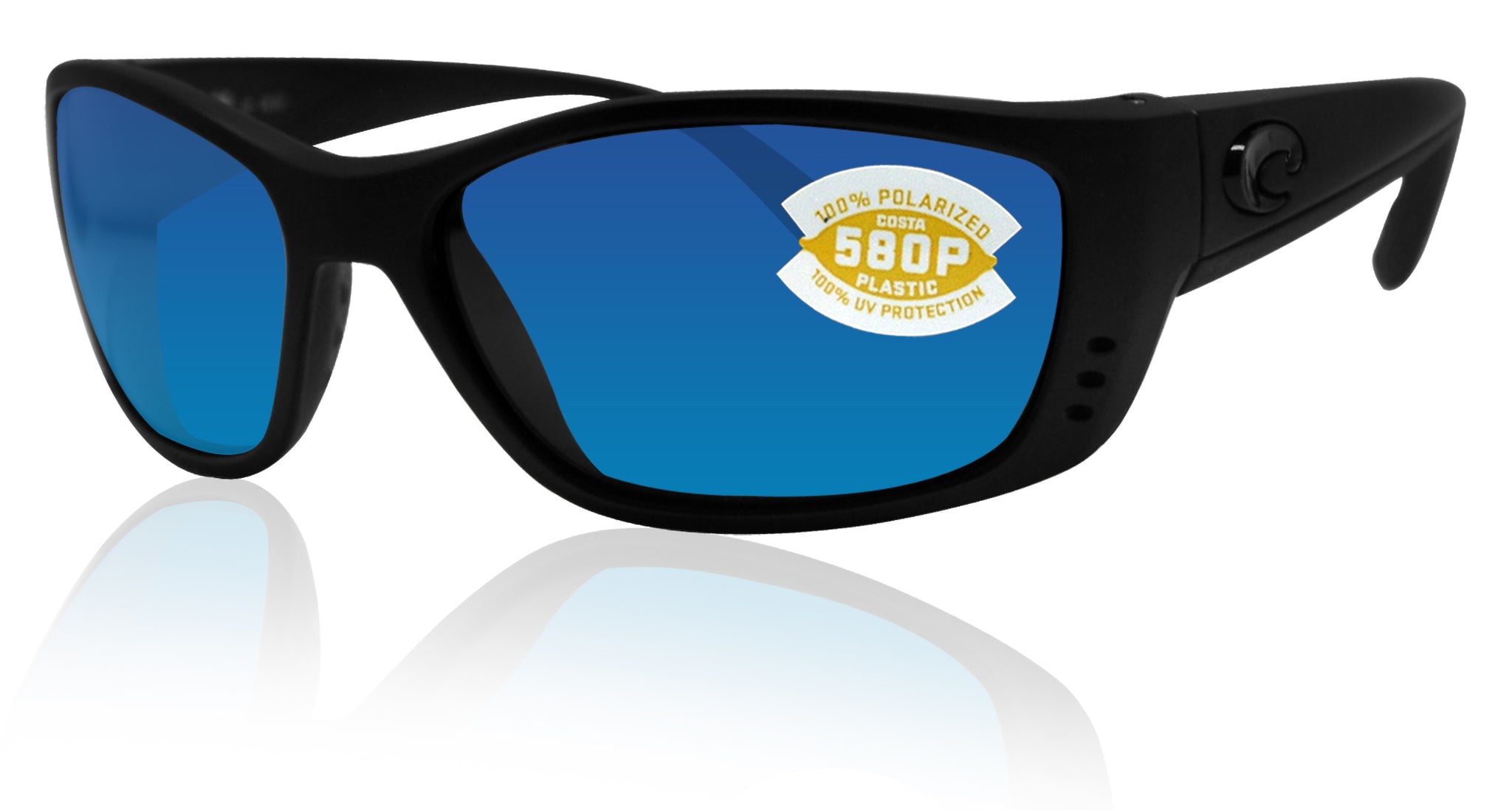 Costa Del Mar FISCH 64 mm Blackout Sunglasses