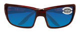 Costa Del Mar Permit Tortoise Frame Blue Mirroe 580G Glass Polarized Lens