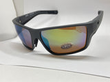 Costa Del Mar Reefton Pro sunglasses Gray frame green mirror 580G glass lens