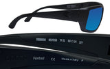 Costa Del Mar Fantail Blackout Frame Blue Mirror 580G Glass Polarized Lens