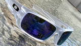 Oakley crankshaft Matte clear Violet polarized  lens Authentic New 92390960