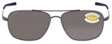 Costa Del Mar Canaveral Brushed Gray 580 Plastic Polarized Sunglasses
