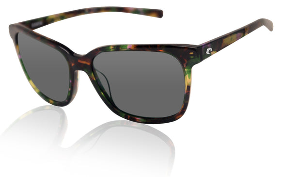 Costa Del Mar May Shiny Abalone Frame Gray 580G Glass Polarized Lens Sunglasses