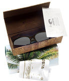 Costa Del Mar May Shiny Abalone Frame Gray 580G Glass Polarized Lens Sunglasses