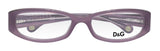 Dolce & Gabbana DD1228 1976 D&G Opal Violet 50 mm Optic Lens Eyeglasses NEW