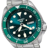 Seiko 5 Sports Automatic Green Day Date Dial Stainless Steel Bracelet SRPD61
