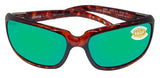 Costa Del Mar Isabela Tortoise Green Mirror 580 Plastic Lens Sunglasses