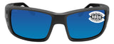 Costa Del Mar Permit Matte Gray Frame Blue Mirror 580G Glass Polarized Lens