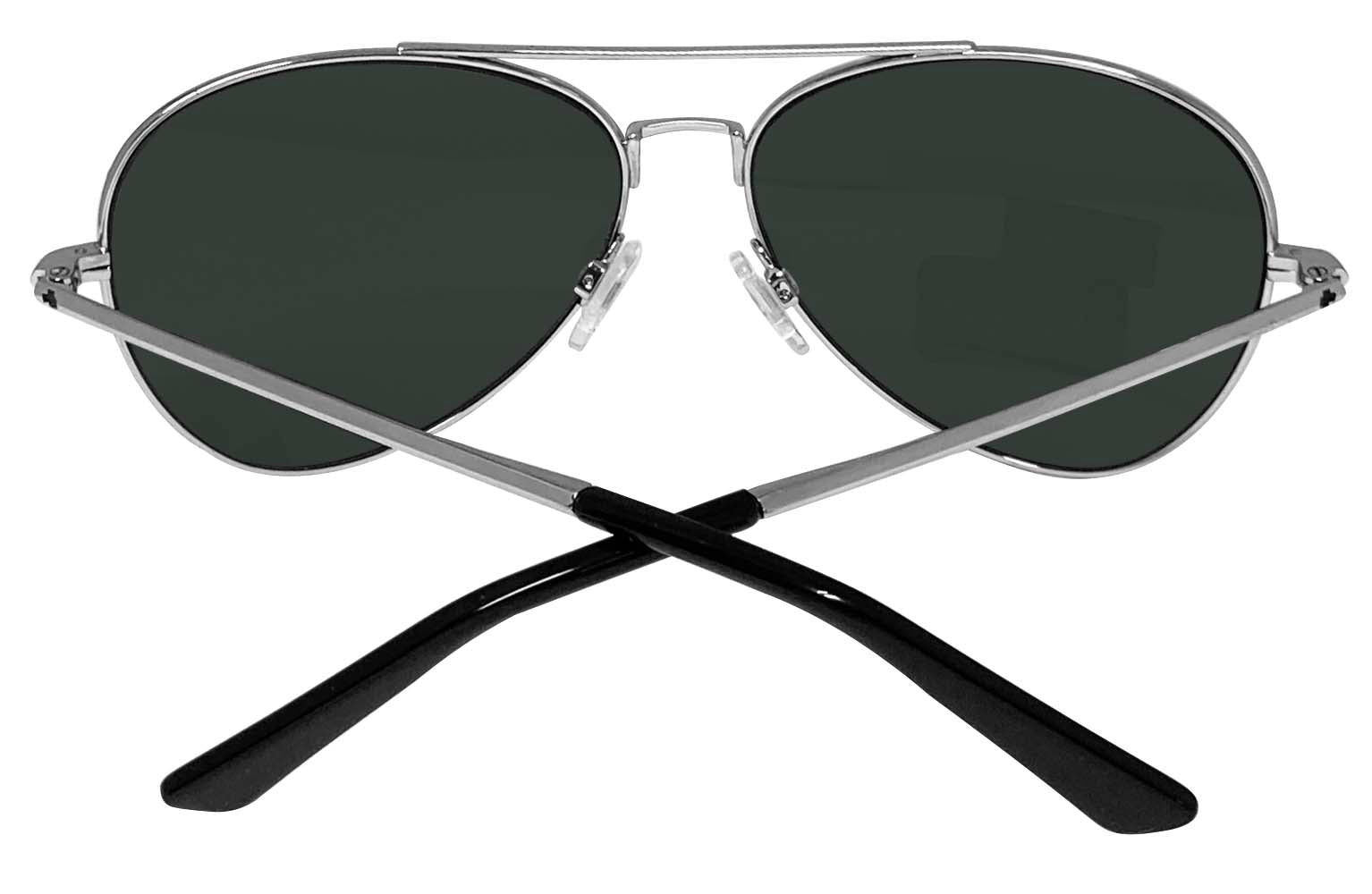 Spy Optic Whistler Aviator sunglasses silver frame Happy 