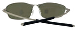 Oakley Whisker Satin Chrome Prizm Sapphire Polarized Lens Sunglasses