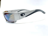 Costa Del Mar Corbina Pro sunglasses metallic silver green 580 glass polarized lens