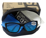 Costa Del Mar sunglasses Fisch Blackout Frame Blue Mirror 580 Glass Polarized Lens